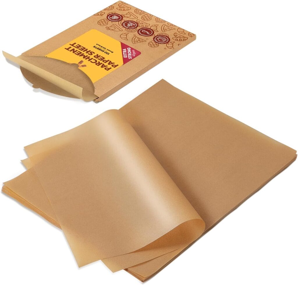 a close up of a Parchment Paper