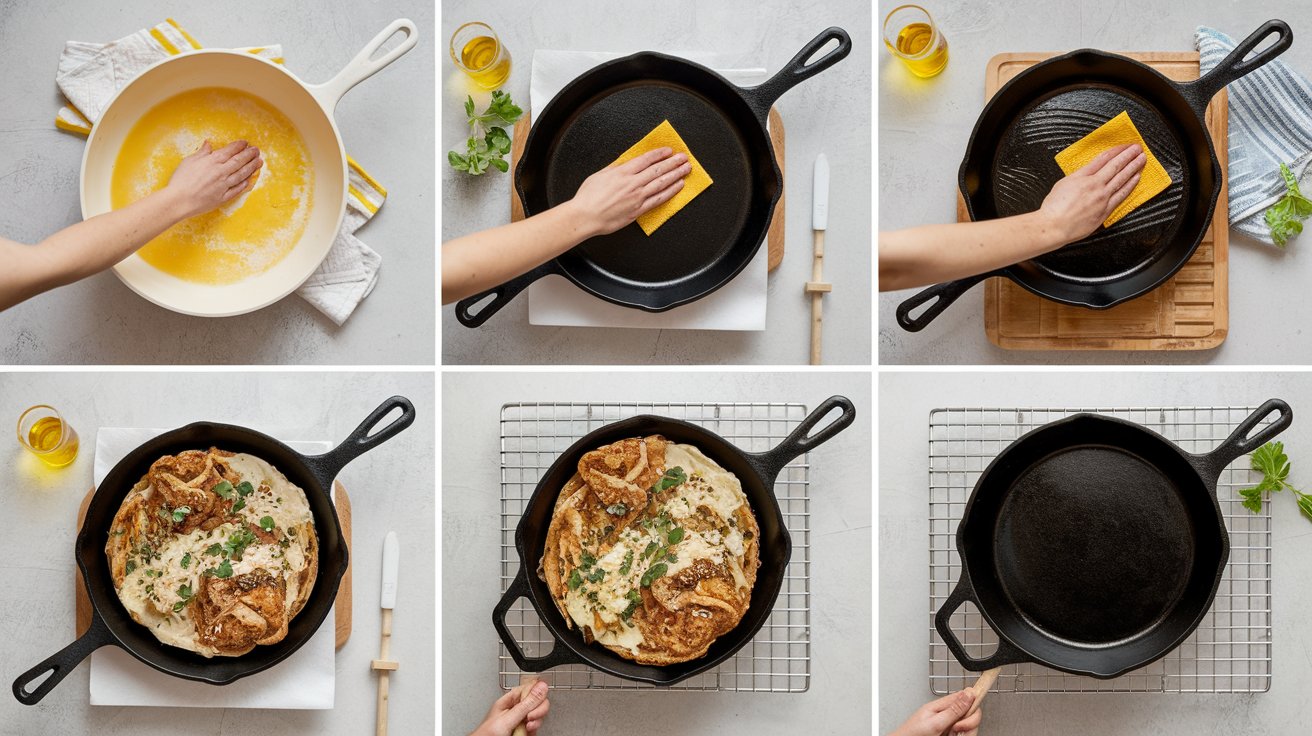step-by-step guide to seasoning your cookware or bakeware